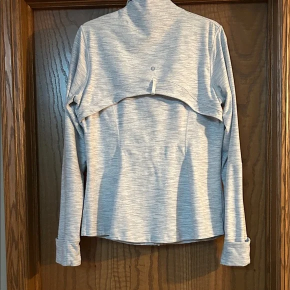 Lululemon Define jacket- white/ Light Gray Striped - Picture 5 of 8